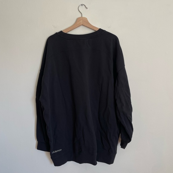 Lululemon oversized crewneck black medium - Picture 2 of 2